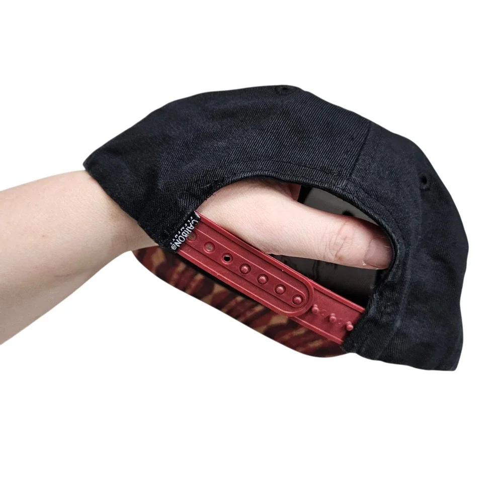 Carbon Elements Baseball Cap Snapback Hat‎ Black Aztec Tribal Bear Embroidered